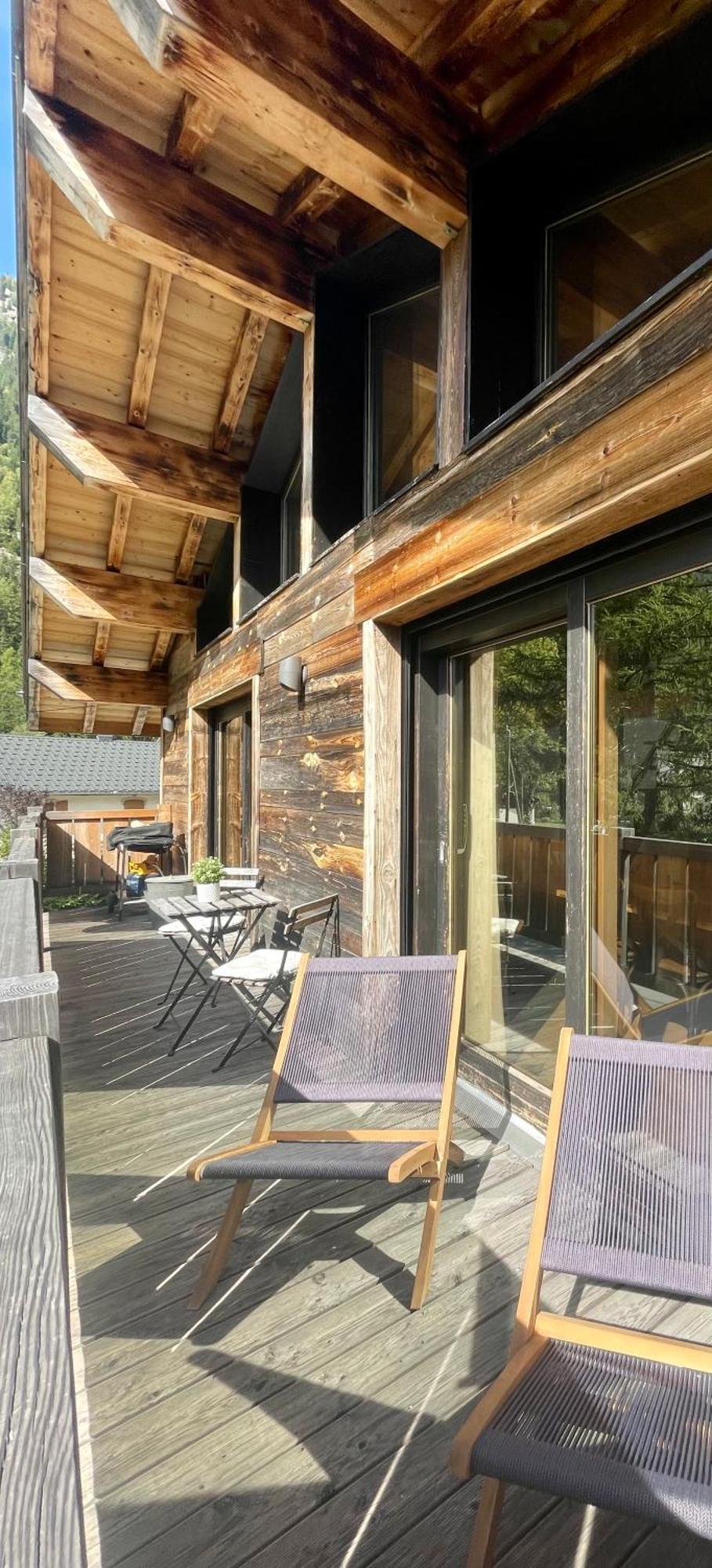 Chalet Le Petit Nicolas, Jacuzzi, Vue Mont Blanc Chamonix Exteriör bild