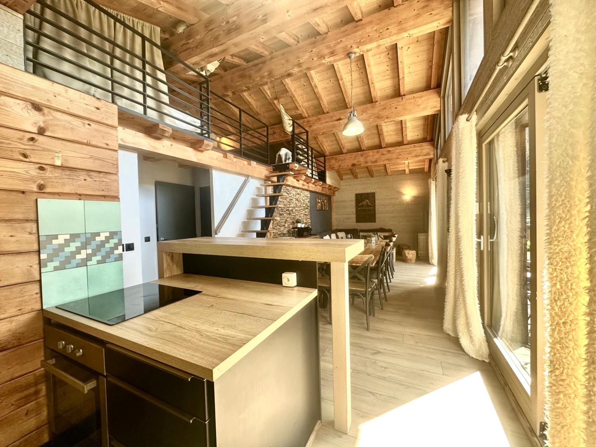 Chalet Le Petit Nicolas, Jacuzzi, Vue Mont Blanc Chamonix Exteriör bild