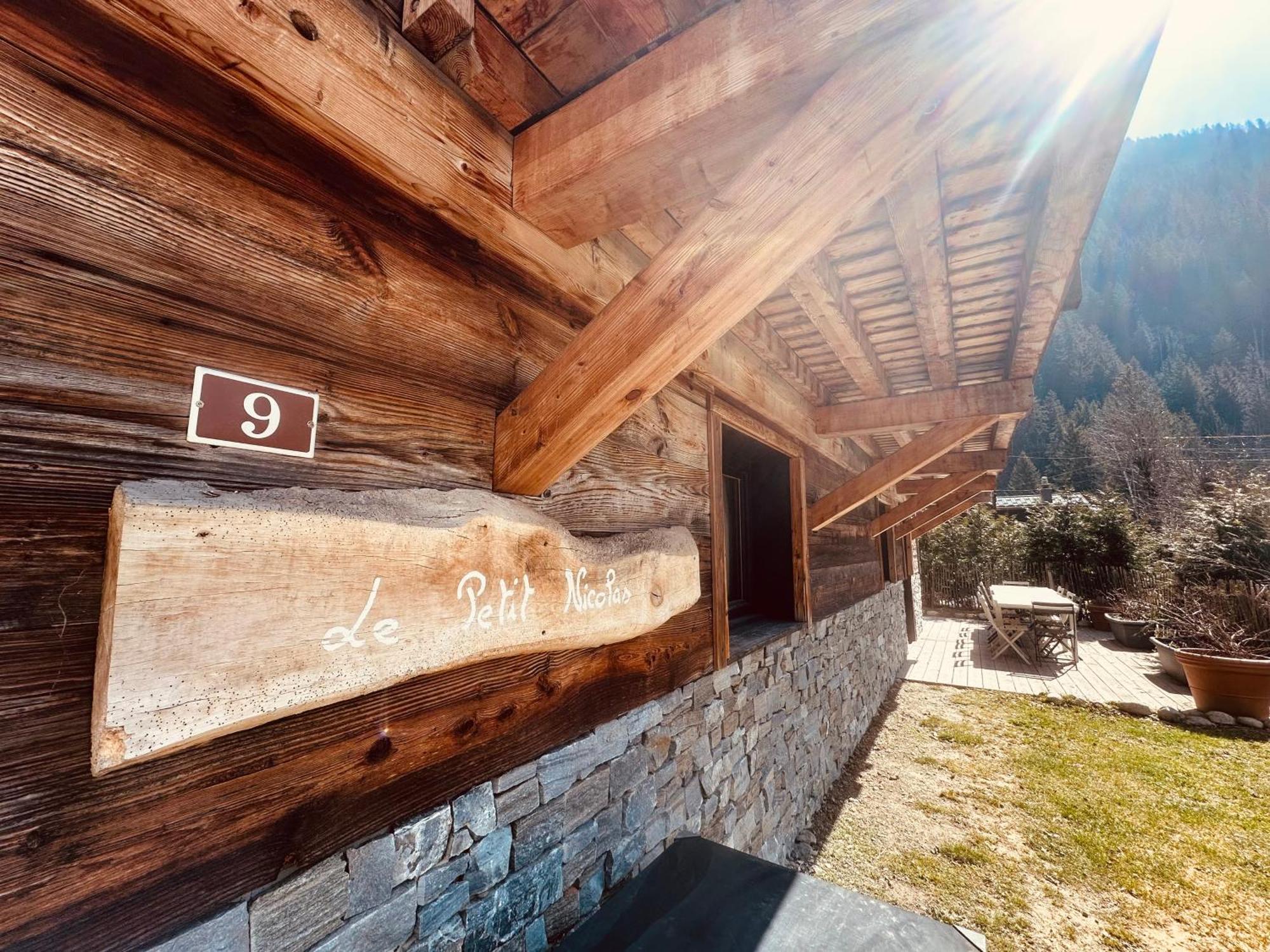 Chalet Le Petit Nicolas, Jacuzzi, Vue Mont Blanc Chamonix Exteriör bild