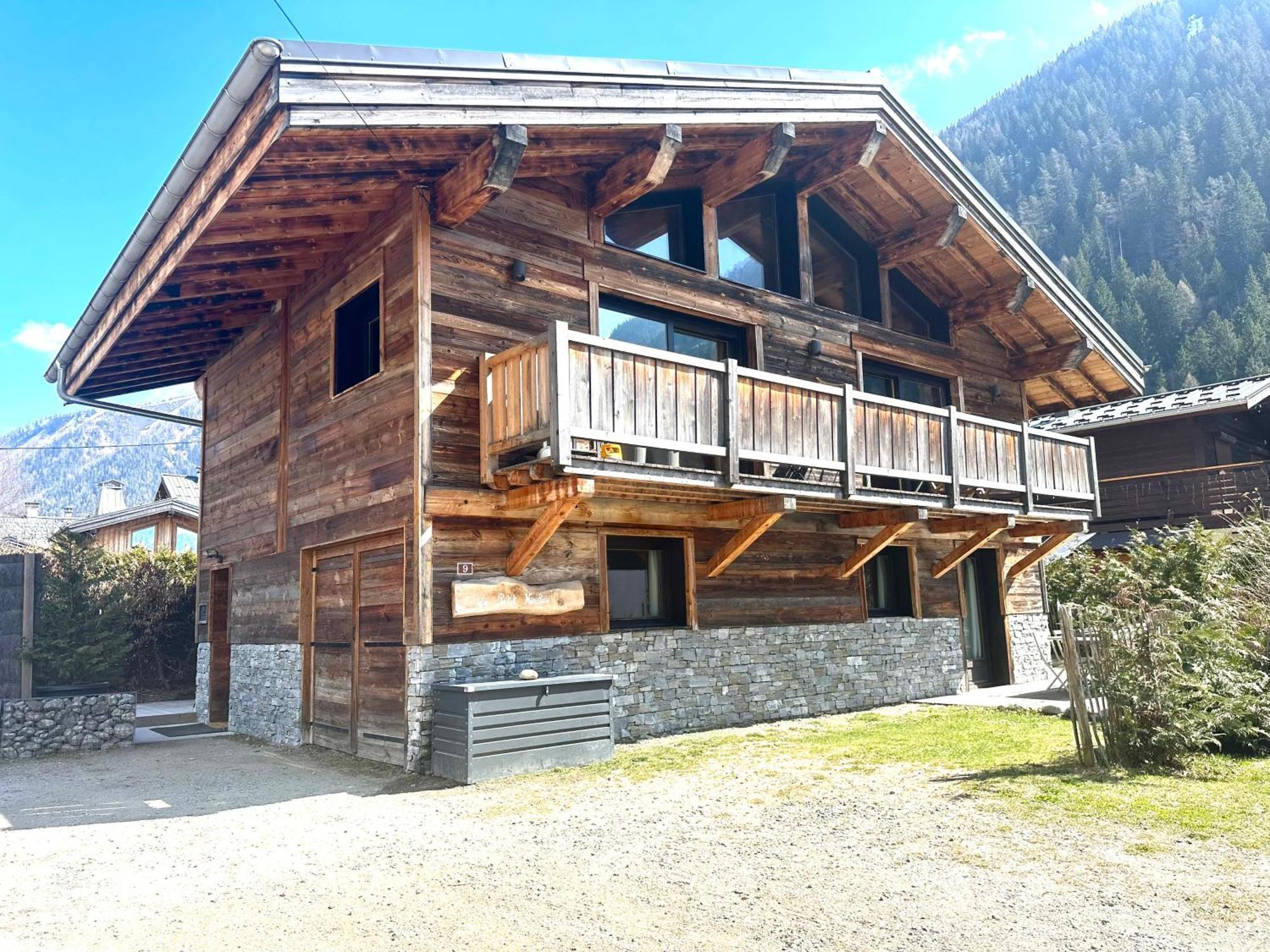 Chalet Le Petit Nicolas, Jacuzzi, Vue Mont Blanc Chamonix Exteriör bild