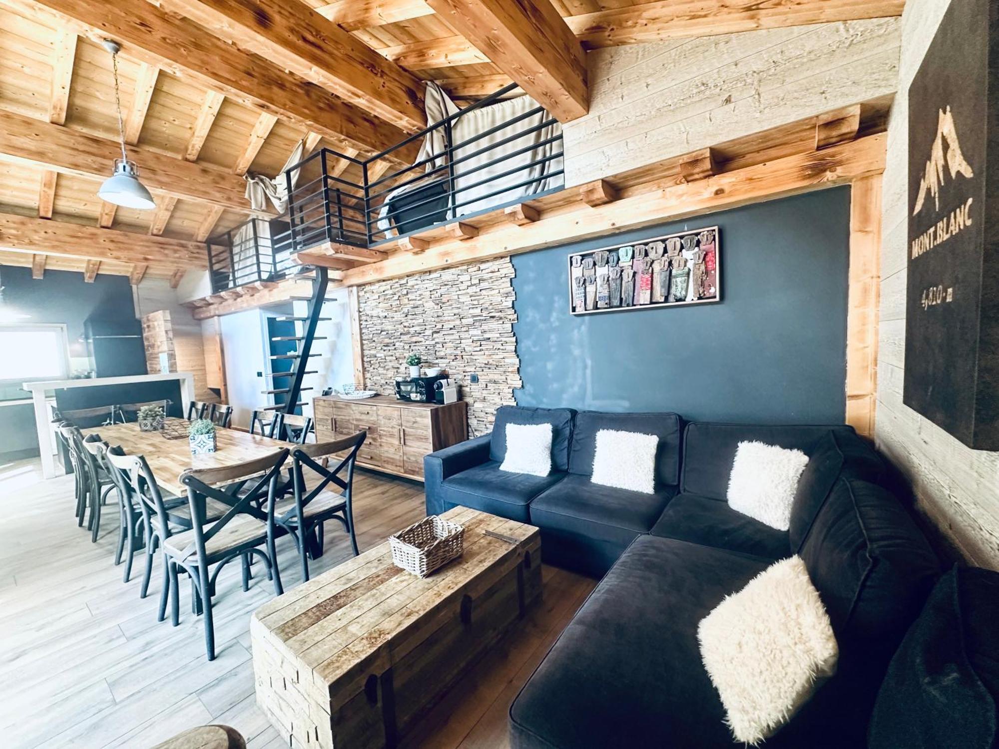 Chalet Le Petit Nicolas, Jacuzzi, Vue Mont Blanc Chamonix Exteriör bild